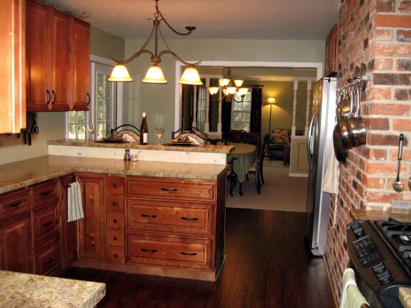 New peninsula and raised bar
